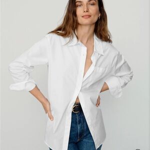 Jenni Kayne Boyfriend Shirt - crisp white, like new, size S